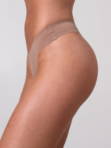 Thumbnail 1 of Invisible Mid Rise Thong - Cinnamon, 1 of 4