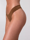 Invisible Hip Rise Thong - Mocha