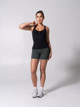 Thumbnail 2 of **PREORDER** Miracle Seamless Hip Tank - Heather Charcoal, 2 of 11
