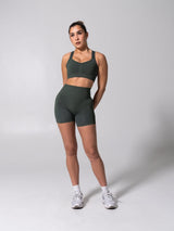 Thumbnail 3 of **PREORDER** Miracle Seamless Short 4.5" - Heather Limon Pepino, 3 of 10