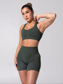 **PREORDER** Vida Seamless Sports Bra - Heather Limon Pepino