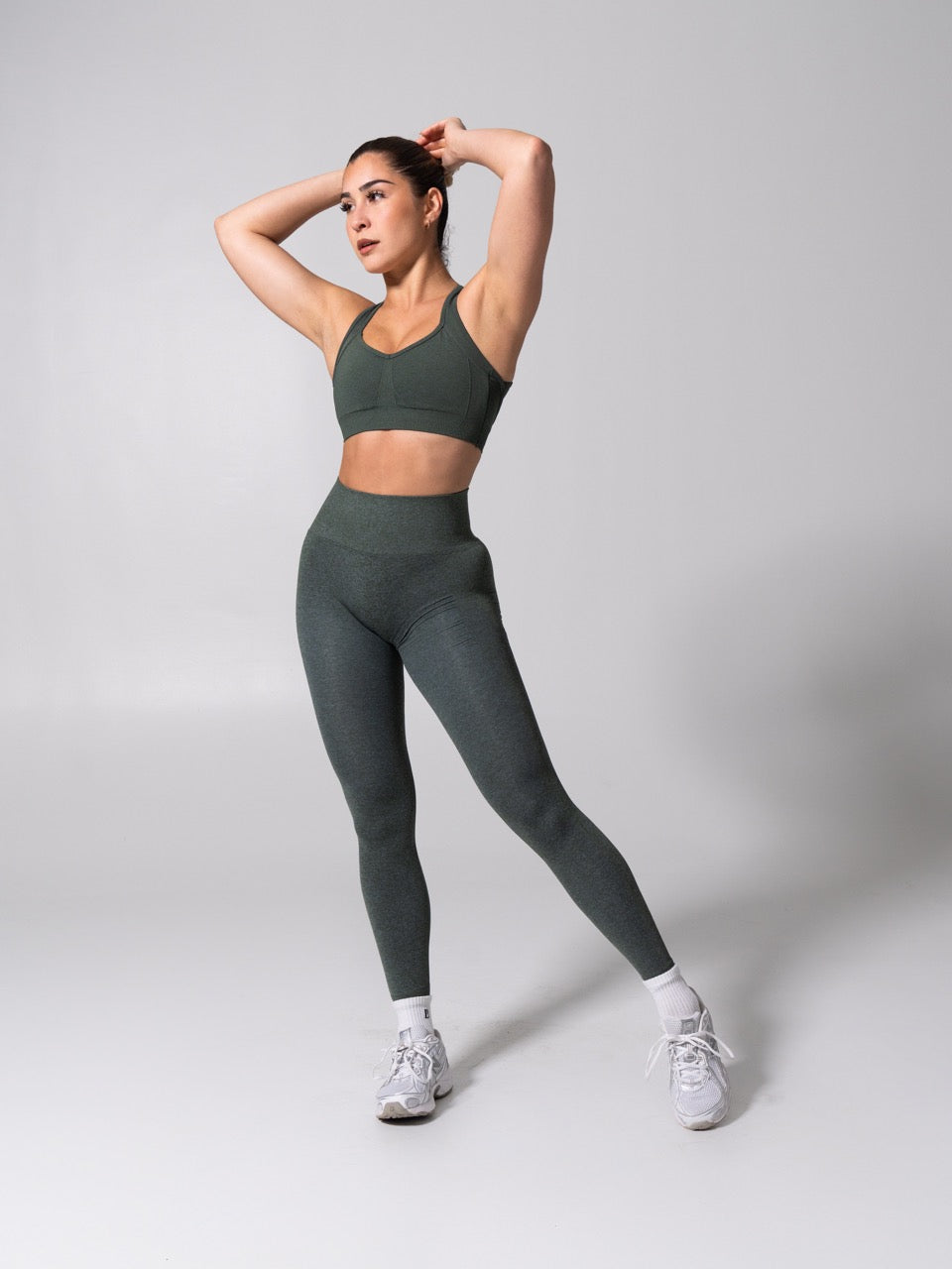 **PREORDER** Vida Seamless Sports Bra - Heather Limon Pepino