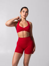 Thumbnail 3 of **PREORDER** Micro Seamless Sports Bra - Heather Lipstick Red, 3 of 10