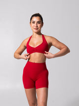 Thumbnail 10 of **PREORDER** Micro Seamless Sports Bra - Heather Lipstick Red, 10 of 10