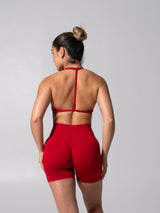 Thumbnail 8 of **PREORDER** Micro Seamless Sports Bra - Heather Lipstick Red, 8 of 10