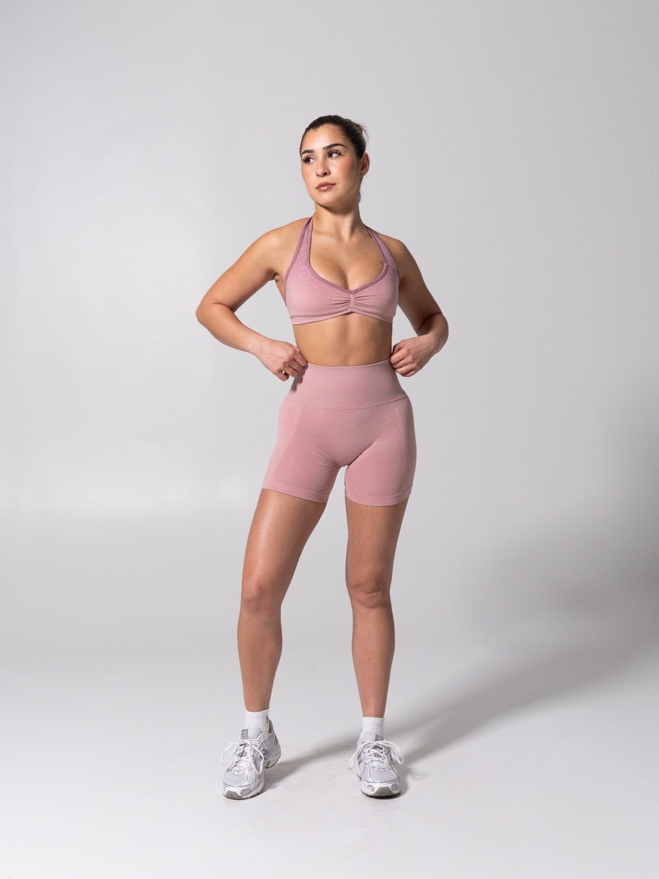 **PREORDER** Miracle Seamless Short 4.5" - Heather Rose Water