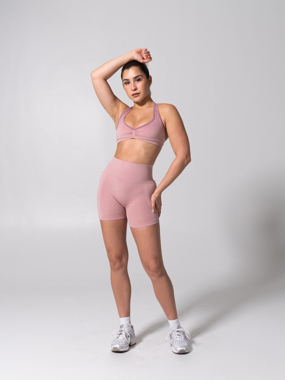 **PREORDER** Miracle Seamless Short 4.5" - Heather Rose Water