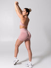 Miracle Seamless High Rise Short 4.5" - Heather Rose Water