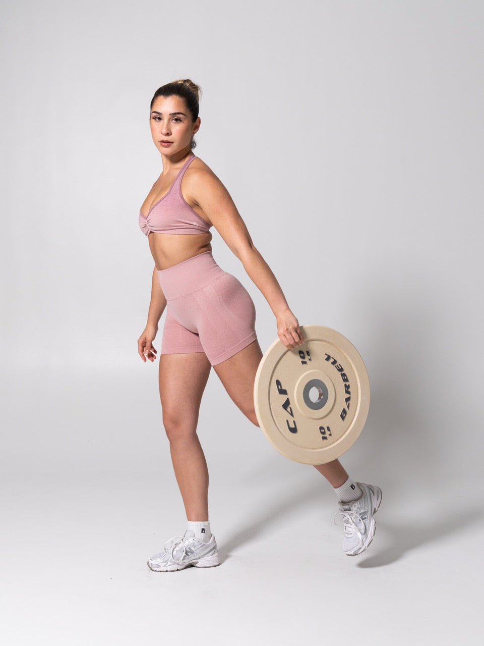 **PREORDER** Miracle Seamless Short 4.5" - Heather Rose Water