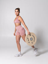Thumbnail 2 of **PREORDER** Miracle Seamless Short 4.5" - Heather Rose Water, 2 of 11