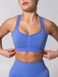 **PREORDER** Vida Seamless Sports Bra - Heather Azul