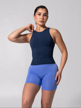 Thumbnail 1 of **PREORDER** Shape Seamless Hip Tank - Heather Baked Blue, 1 of 9