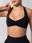 **PREORDER** Micro Seamless Sports Bra - Heather Charcoal