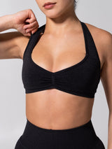 Thumbnail 1 of **PREORDER** Micro Seamless Sports Bra - Heather Charcoal, 1 of 12