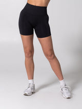Thumbnail 5 of Miracle Seamless High Rise Short 4.5" - Heather Charcoal, 5 of 5