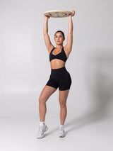 Thumbnail 2 of **PREORDER** Miracle Seamless Short 4.5" - Heather Charcoal, 2 of 9