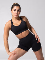 Thumbnail 1 of **PREORDER** Vida Seamless Sports Bra - Heather Charcoal, 1 of 10