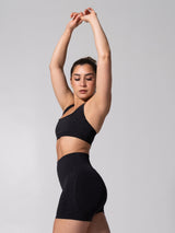 Thumbnail 5 of **PREORDER** Power Seamless Sports Bra - Heather Charcoal, 5 of 8