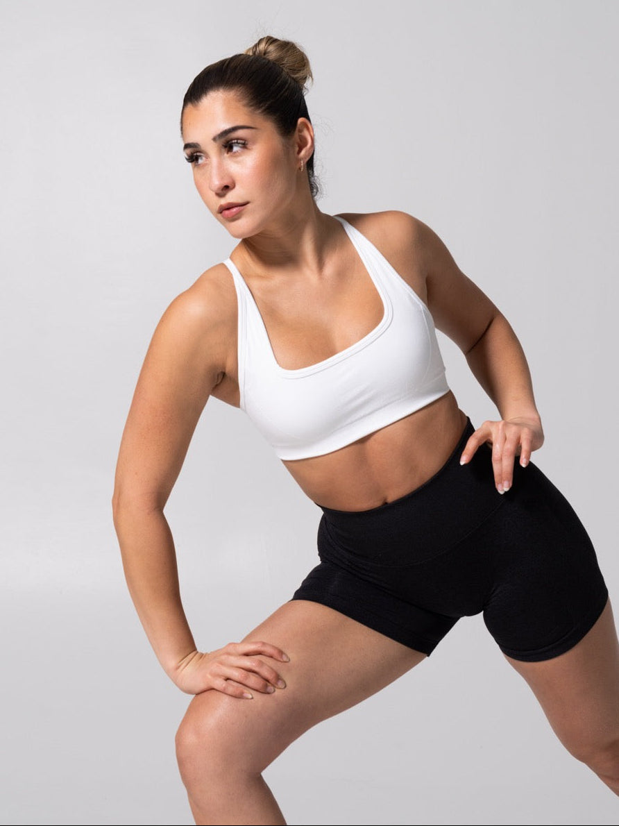 **PREORDER** Power Seamless Sports Bra - White