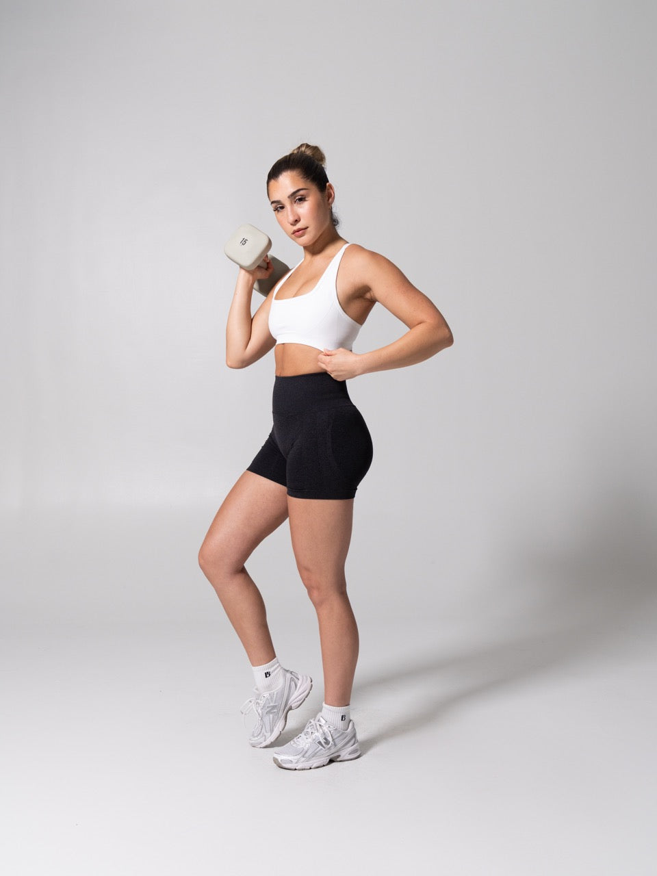 **PREORDER** Power Seamless Sports Bra - White