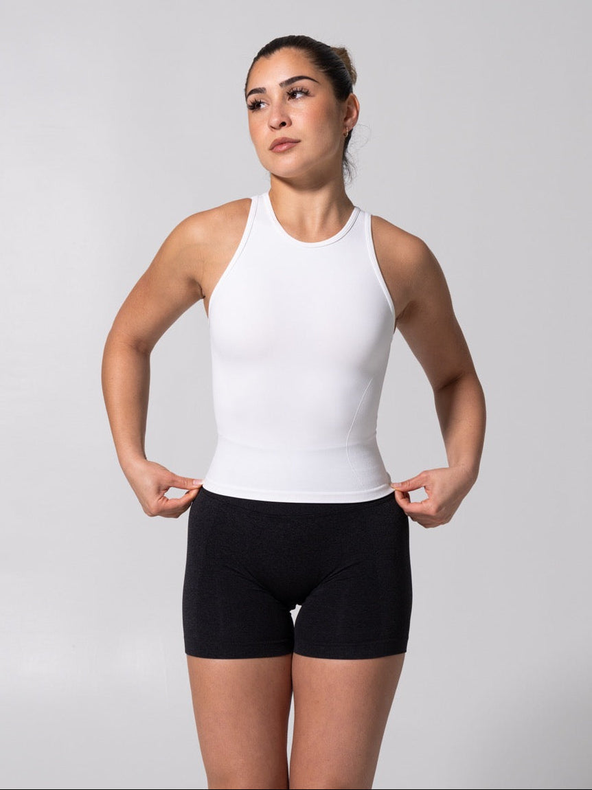 **PREORDER** Shape Seamless Hip Tank - White