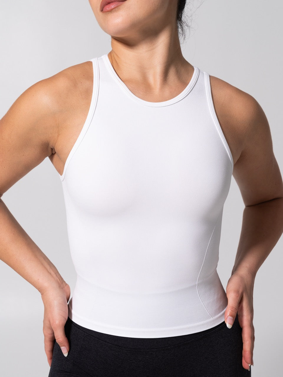 **PREORDER** Shape Seamless Hip Tank - White
