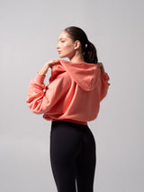 Thumbnail 6 of Threads Waist Zip Hoodie - Sorbet, 6 of 10