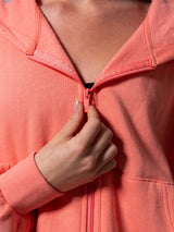 Thumbnail 10 of Threads Waist Zip Hoodie - Sorbet, 10 of 10