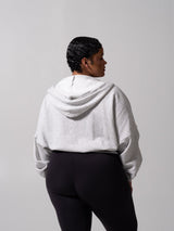 Thumbnail 4 of Threads Waist Zip Hoodie - Heather Grey, 4 of 10