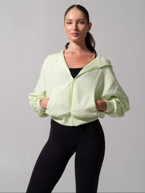 Threads Waist Zip Hoodie - Light Margarita