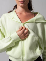 Thumbnail 7 of Threads Waist Zip Hoodie - Light Margarita, 7 of 7