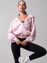 Thumbnail 1 of Threads Waist Zip Hoodie - Light Hot Mess, 1 of 11