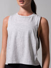 Essential Waist Tank - Heather Grey