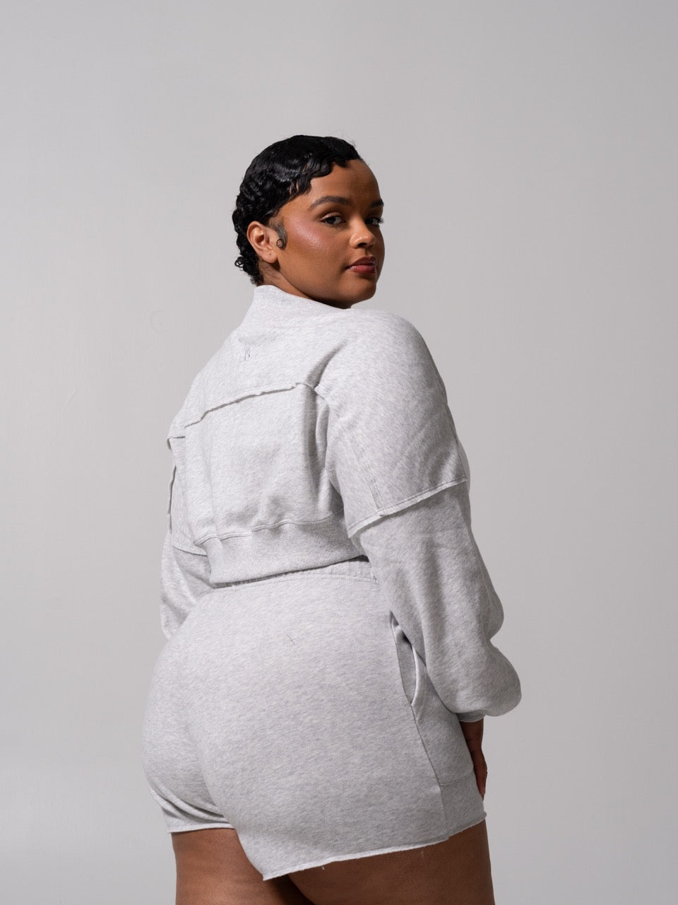 Threads Bolero - Heather Grey