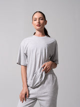 Thumbnail 2 of Essential Short Sleeve Tee - Heather Grey, 2 of 5