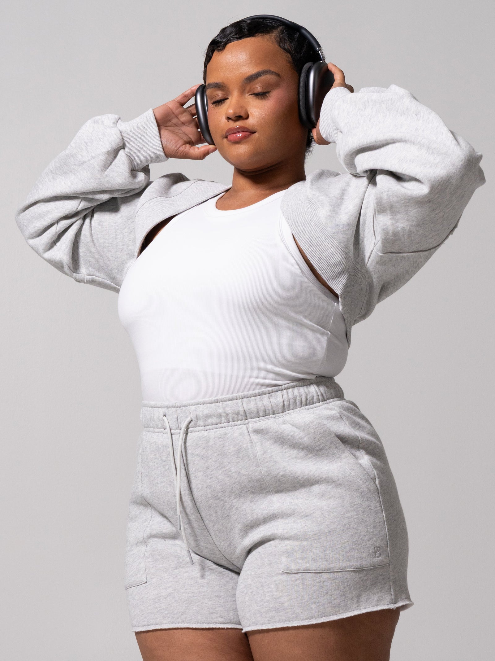 Threads Bolero - Heather Grey