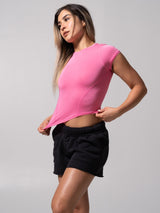 Thumbnail 1 of Halo Baby Tee - Pink Vibes, 1 of 4