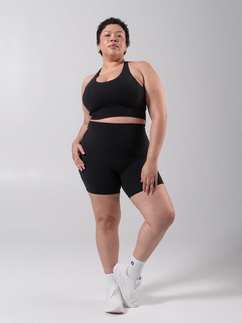 Rosa Sports Bra - Onyx Black