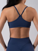 Thumbnail 3 of Reversible Sports Bra - Baked Blue and White, 3 of 10
