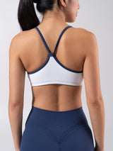 Thumbnail 8 of Reversible Sports Bra - Baked Blue and White, 8 of 10