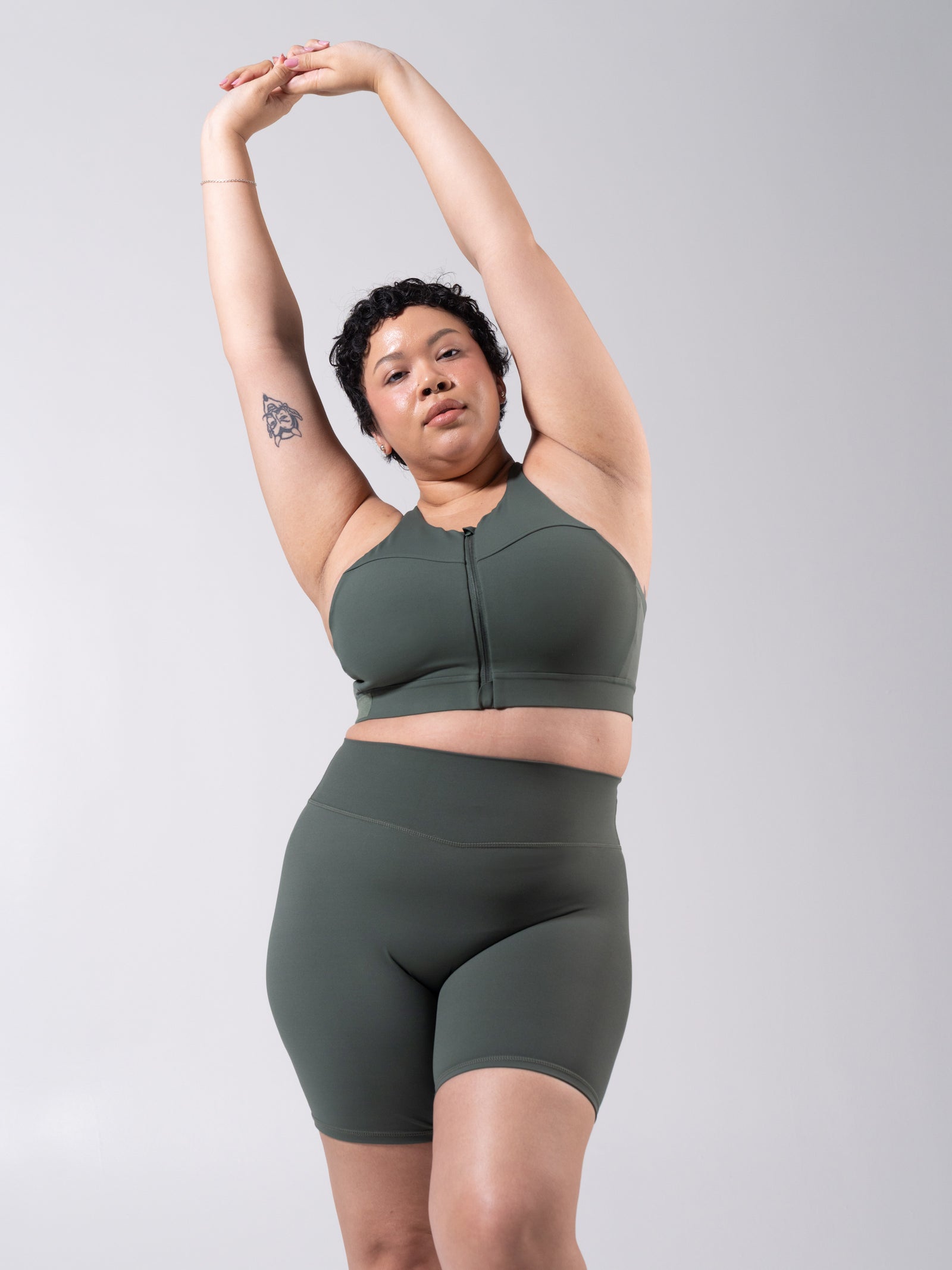 Wicked Zip Sports Bra - Limon Pepino