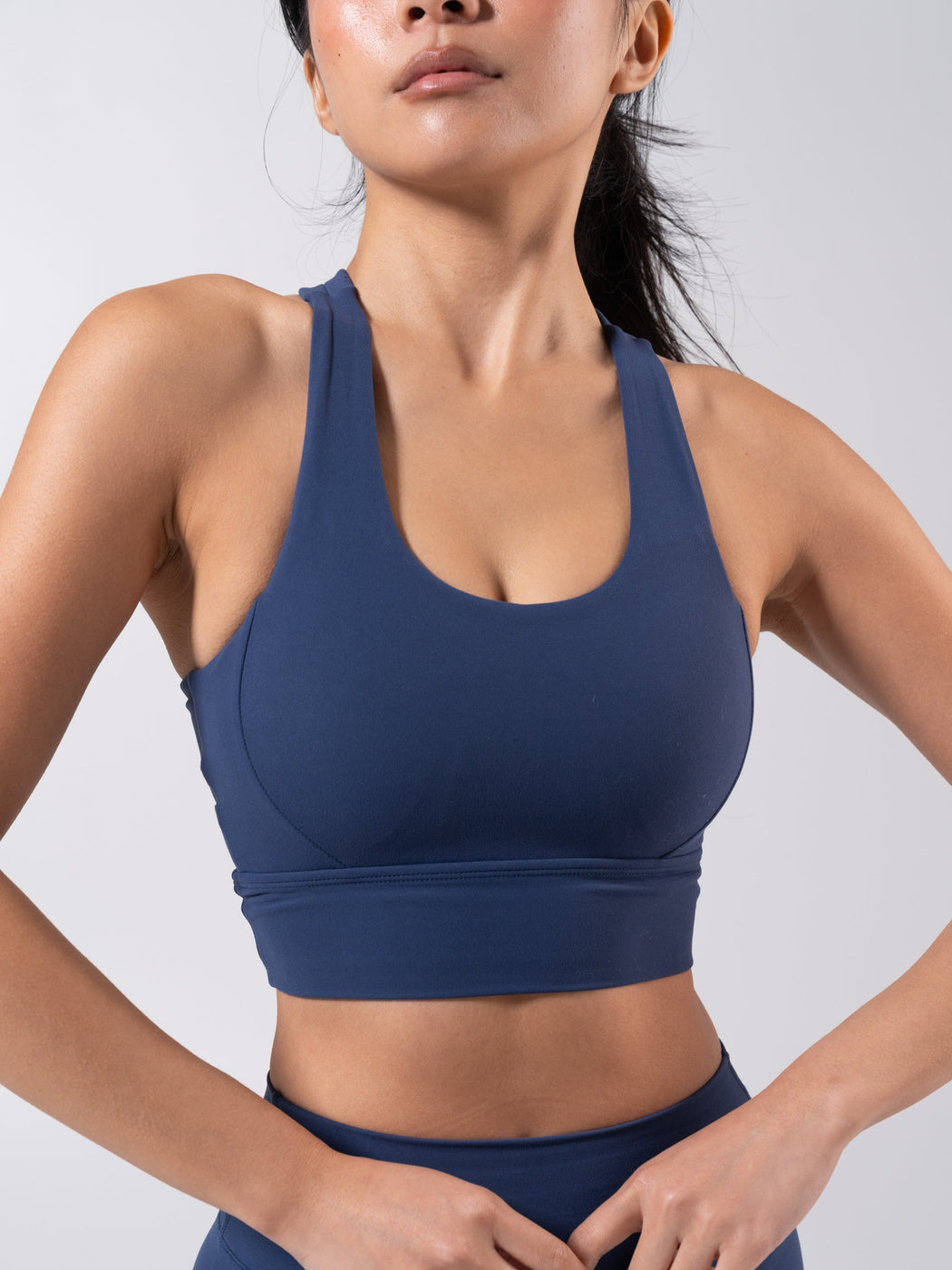 Rosa Sports Bra - Baked Blue