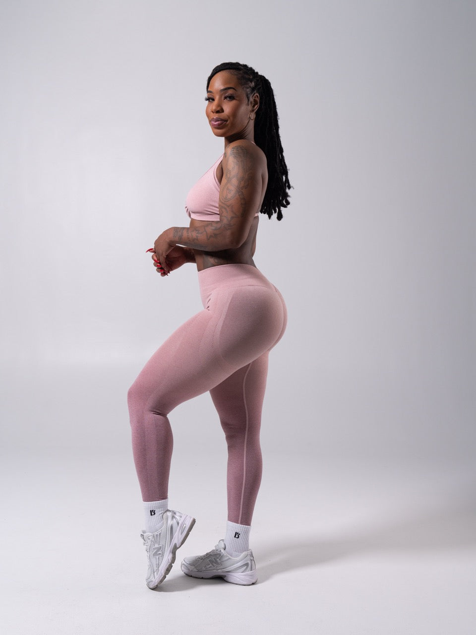 **PREORDER** Miracle Seamless Hip Rise Legging - Heather Rose Ombre