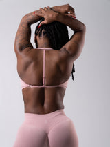 Thumbnail 4 of **PREORDER** Micro Seamless Sports Bra - Heather Rose Water, 4 of 11