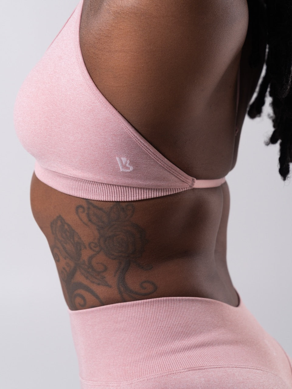 **PREORDER** Micro Seamless Sports Bra - Heather Rose Water