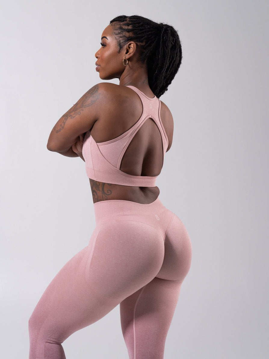 **PREORDER** Vida Seamless Sports Bra - Heather Rose Water