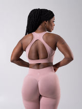 Thumbnail 4 of **PREORDER** Vida Seamless Sports Bra - Heather Rose Water, 4 of 5