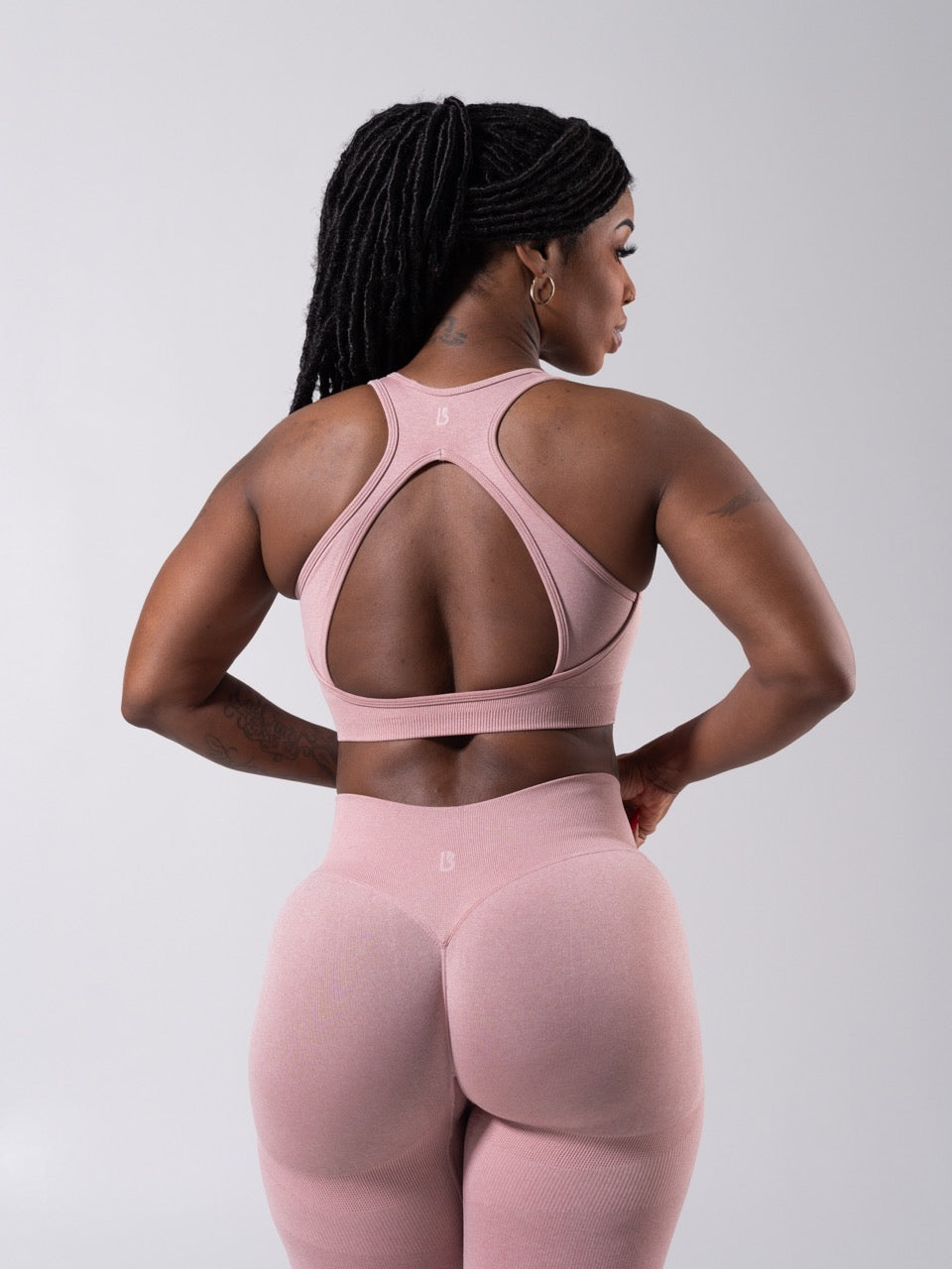 **PREORDER** Vida Seamless Sports Bra - Heather Rose Water