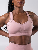 Thumbnail 3 of **PREORDER** Vida Seamless Sports Bra - Heather Rose Water, 3 of 5