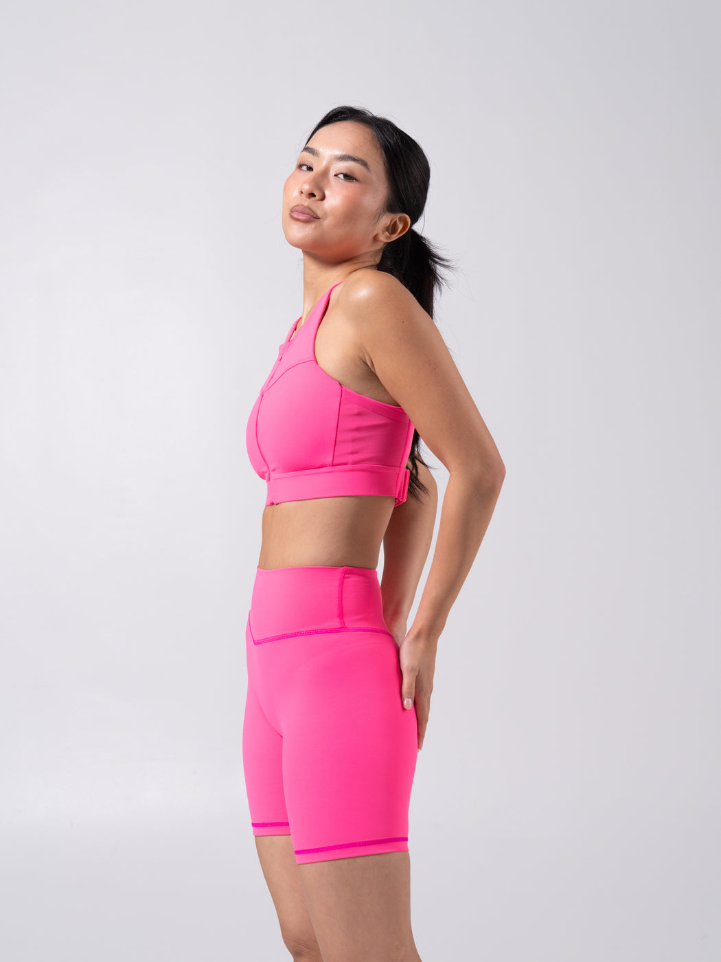 Wicked Zip Sports Bra - Hot Mess